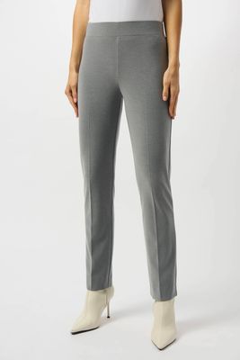 253295 Melange Silky Knit Straight Leg Pull-On Pants