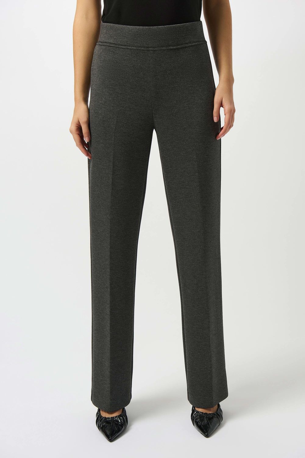 253300 Scuba Jersey Wide-Leg Pull-On Pants