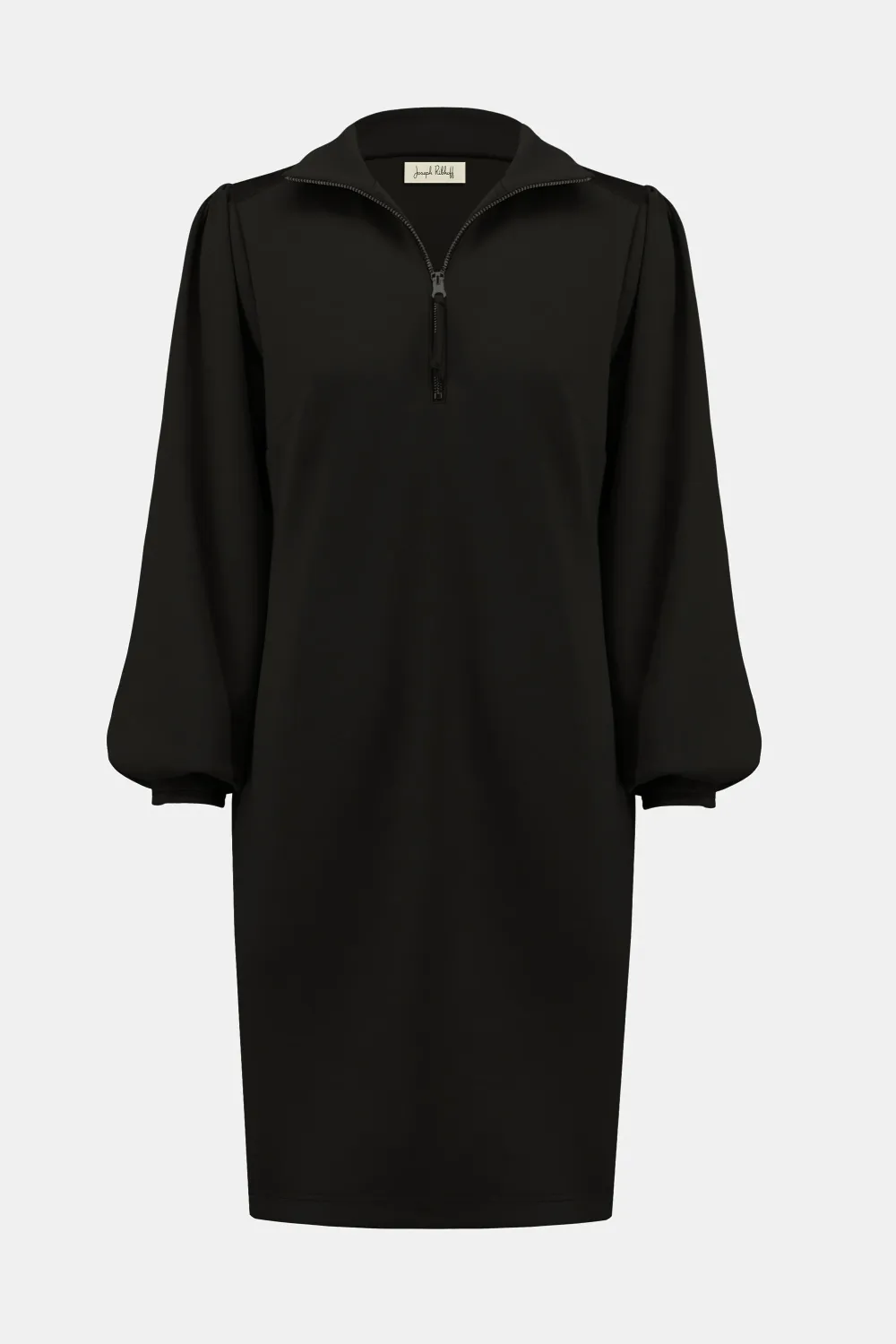 253245 Scuba Jersey Shift Dress Black