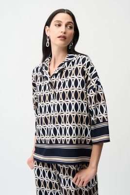 261057 Geometric Blouse