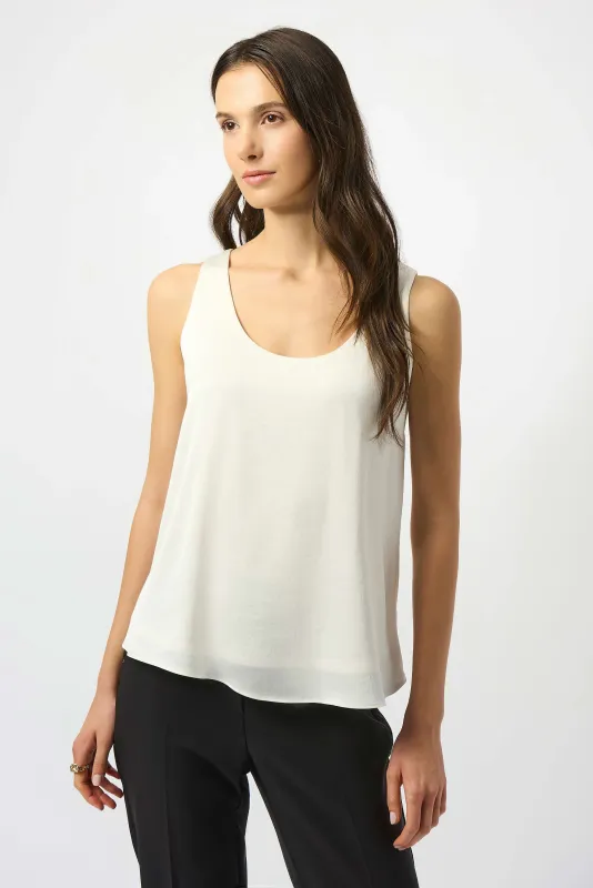 253292 Hammered Satin Sleeveless Top