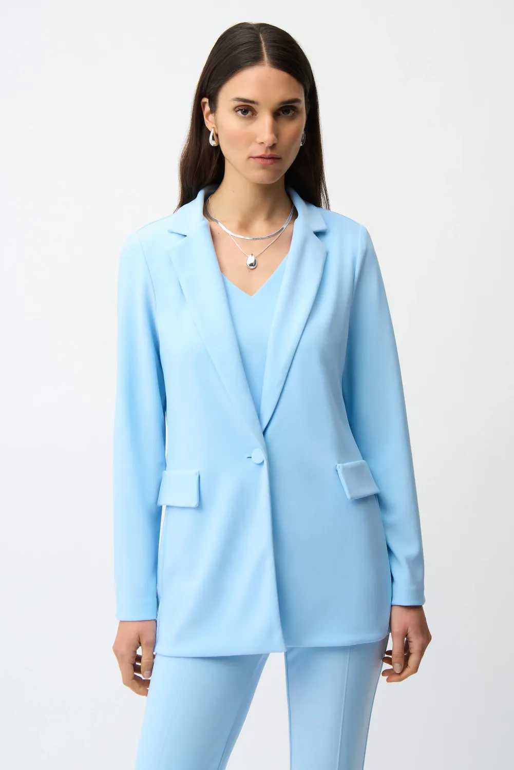 231604 Classic Straight Blazer Hip-length
