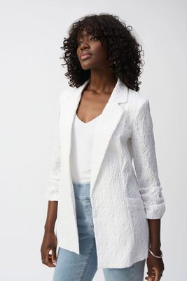 262034  Woven Jacquard Texture Boxy Blazer (+colours)