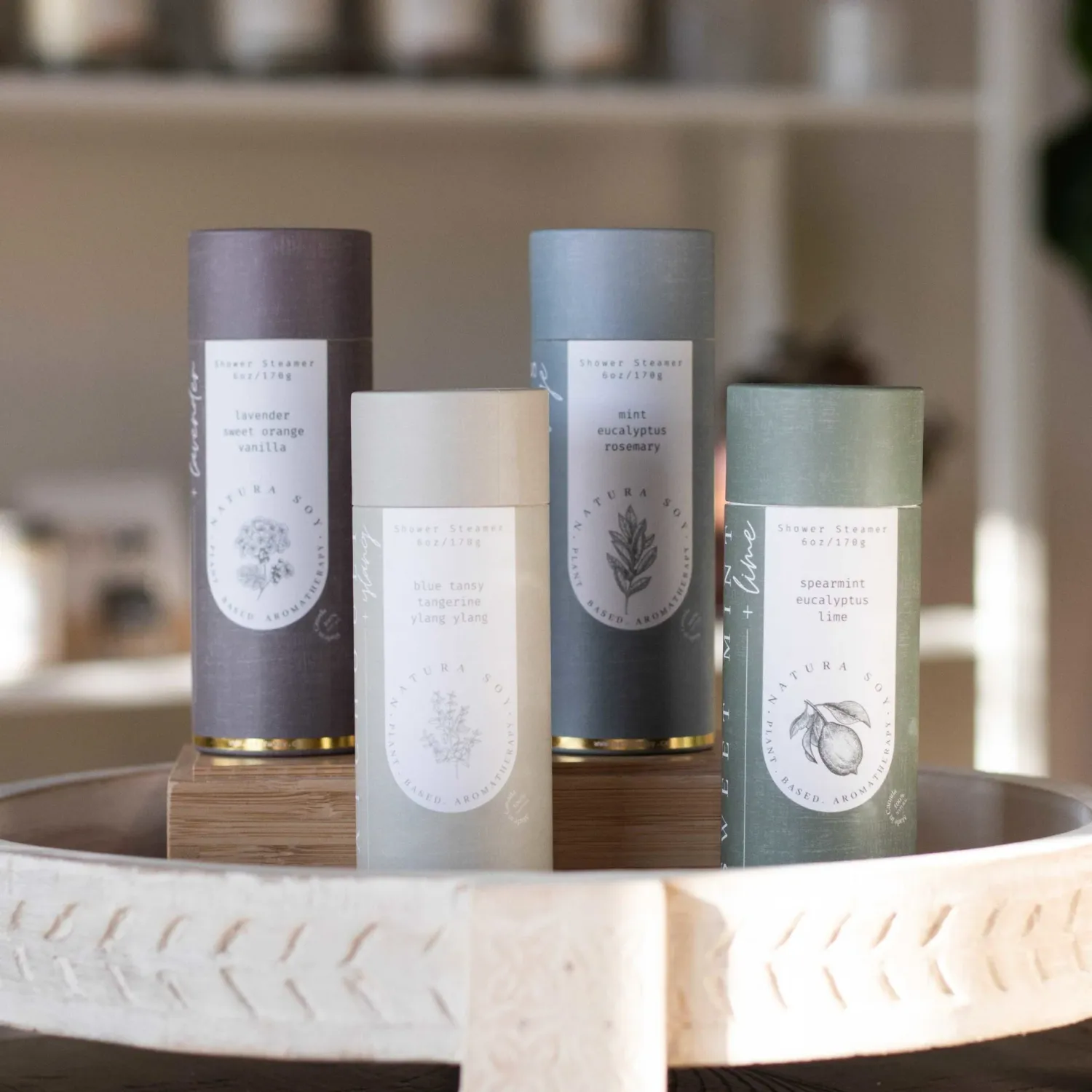 NATURA SOY SHOWER STEAMER CHA LAVENDER