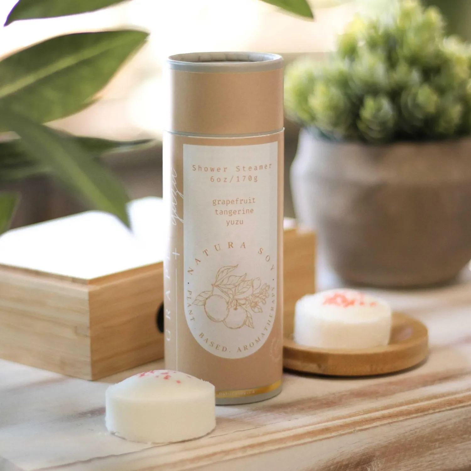 NATURA SOY SHOWER STEAMER GRAPE YUZU