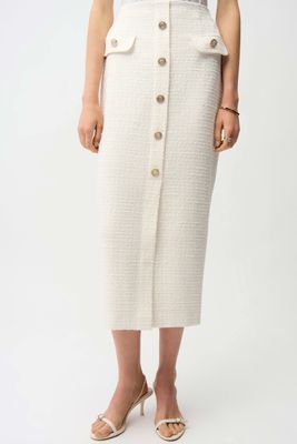 261301 Bouclé Pencil Skirt