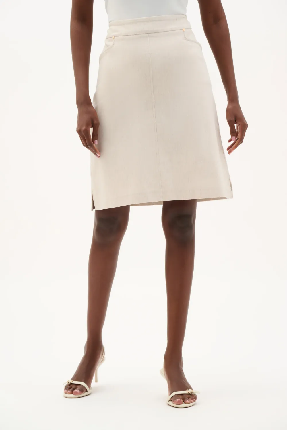 262065 Melange A-Line Skirt