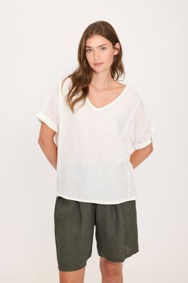 T-4787-1  Linen Top (+2 colours)