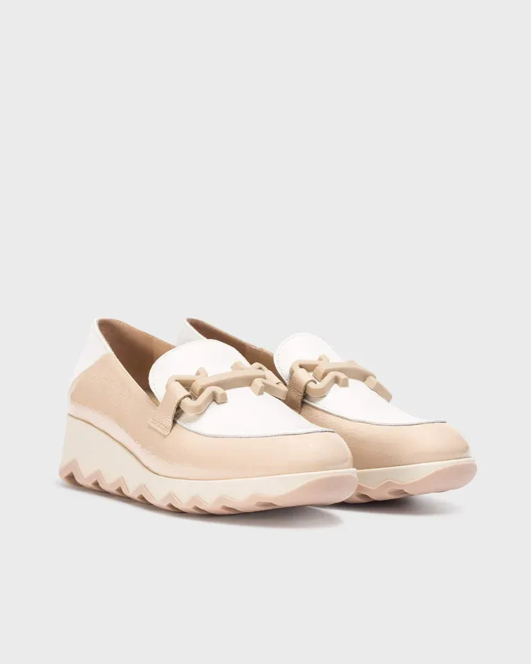C-7603 Pale Sand with Off White