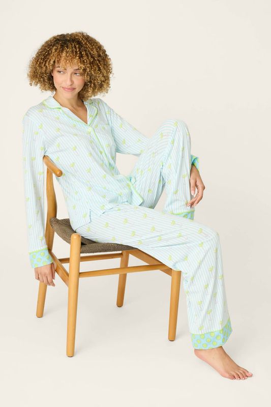 Playful Prints Salty triped Long PJ Set RXPPSTE