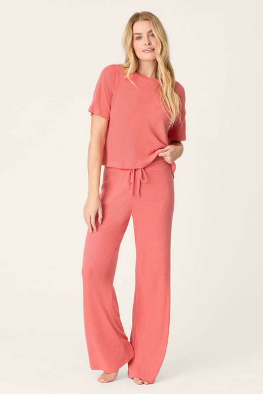 Textured Essentials Sunset Rose Long Lounge Set RITEP1/T1 PJ