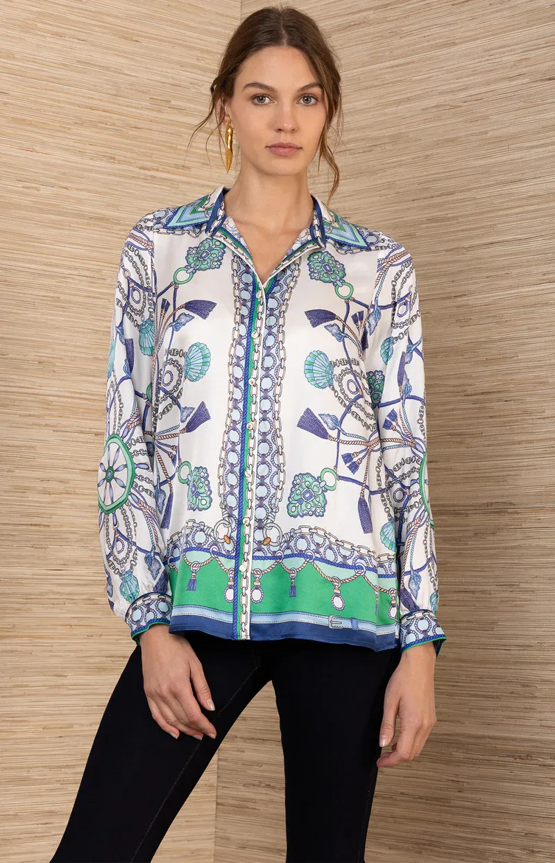 Enya Silk Charmeuse Top 61SG272A