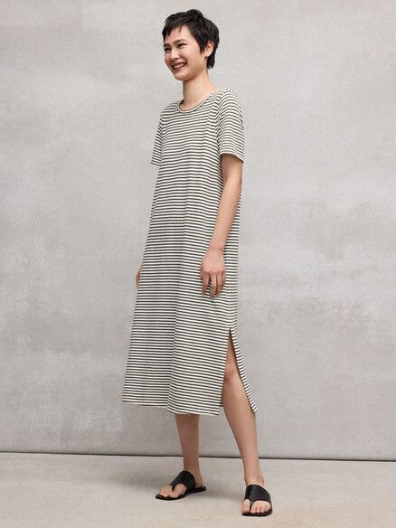 D5445M Striped Organic Cotton Slub Tee