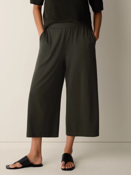 P4929M Stretch Jersey Knit Culotte