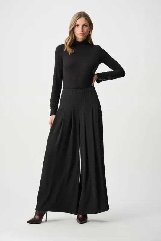 263040 Woven Twill Wide-Leg Pants