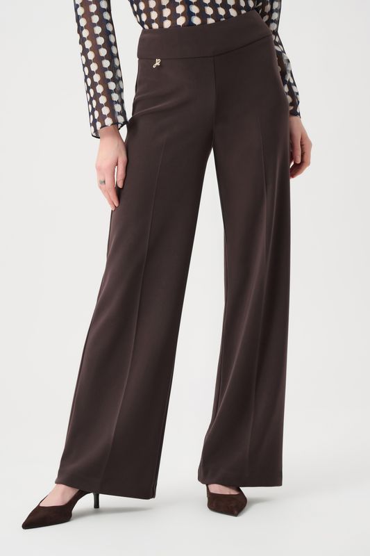 263074 Silky Knit Wide-Leg Pull-On Pants
