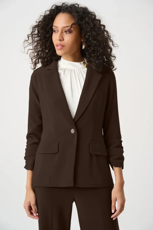263144 Melange Silky Knit  Blazer