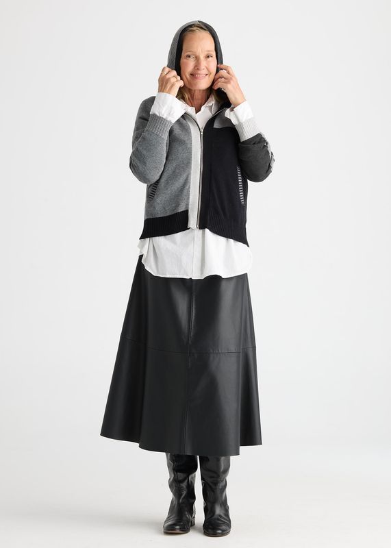 ZP8534U Plaited Zip Up Hoodie