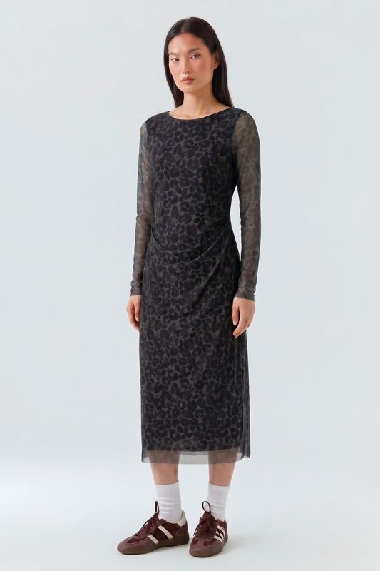 100341 MIDI MESH DRESS