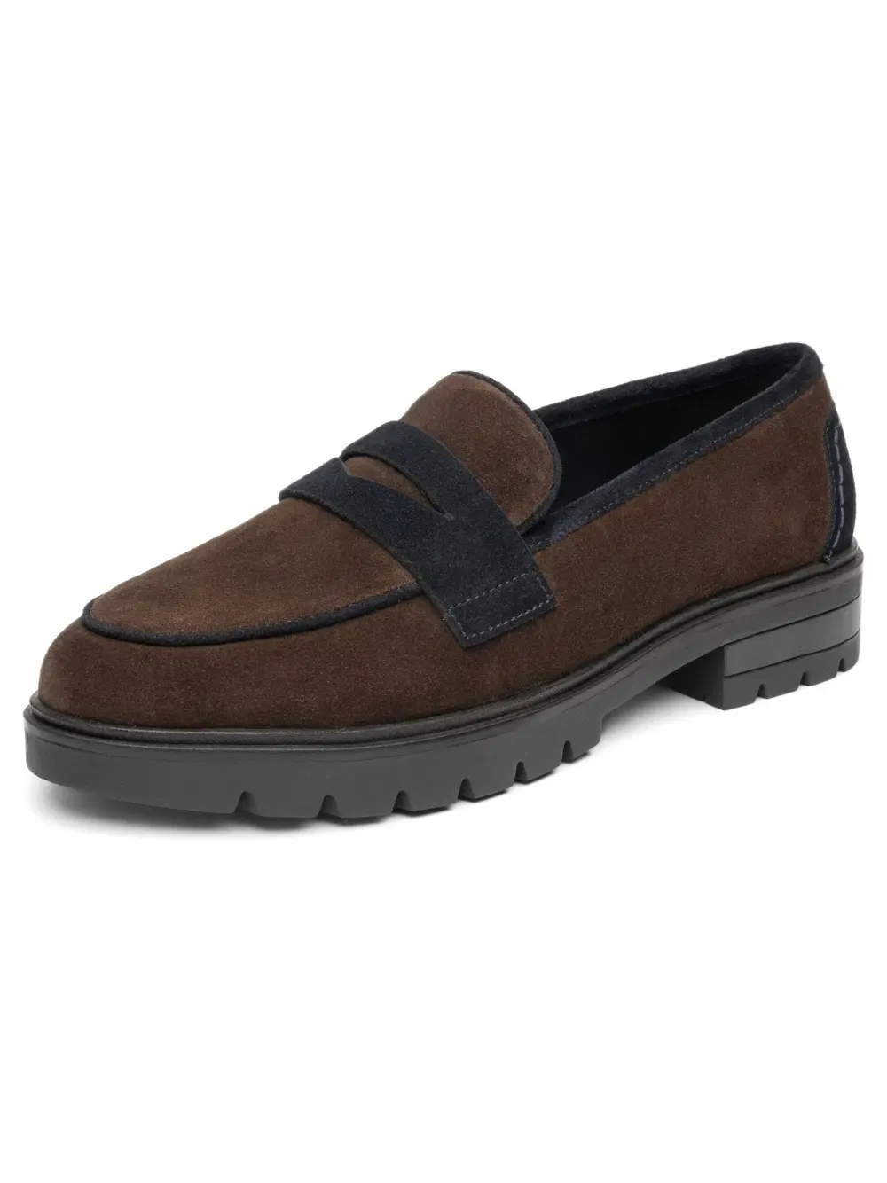Loafers Camellia caffee blue 12-11229-03
