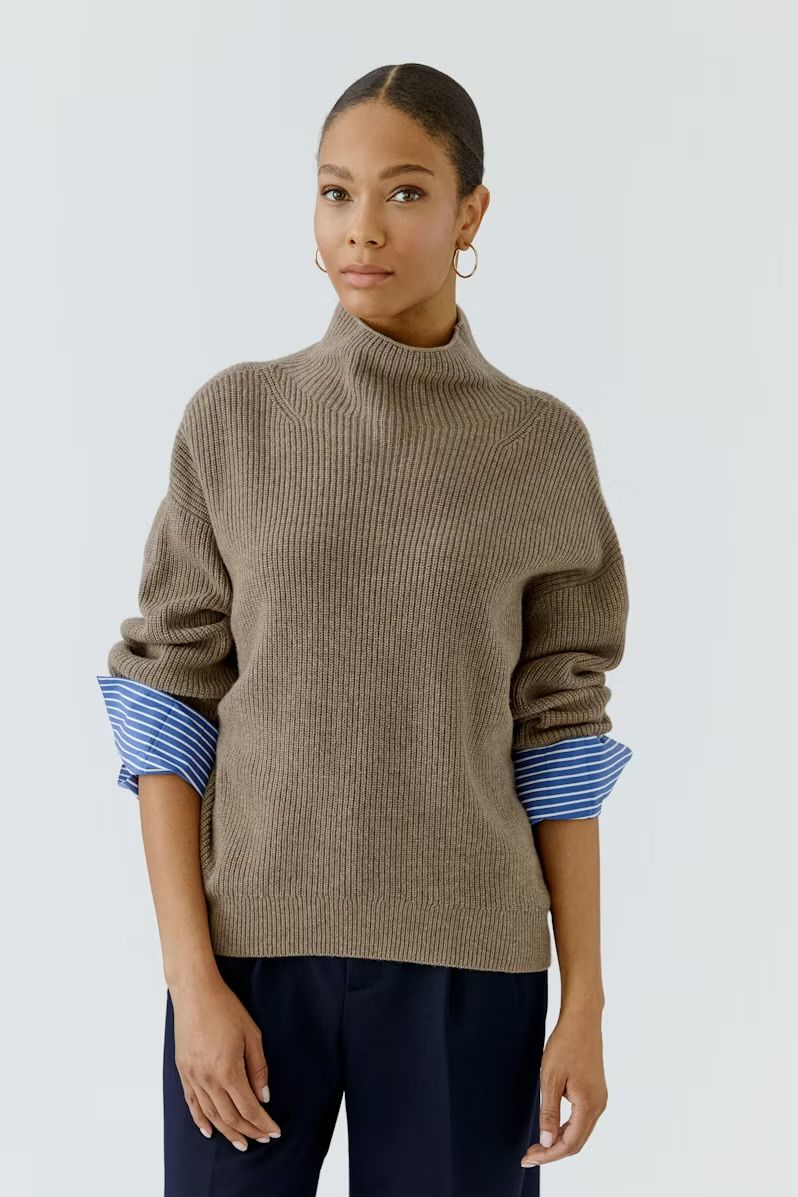 97969 Taupe Melange Sweater
