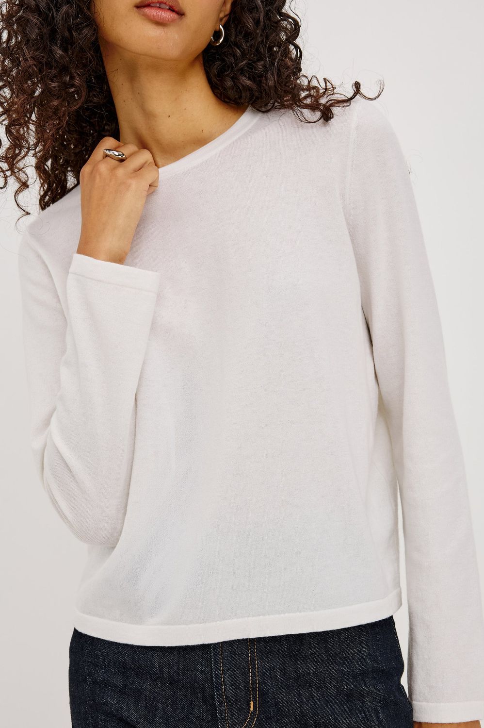 883C-400C-001 COTTON CASHMERE TEE