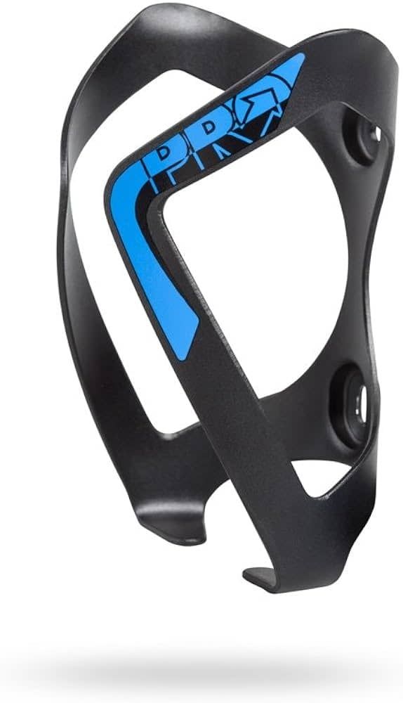 BOTTLE CAGE ALLOY BLACK W/BLUE