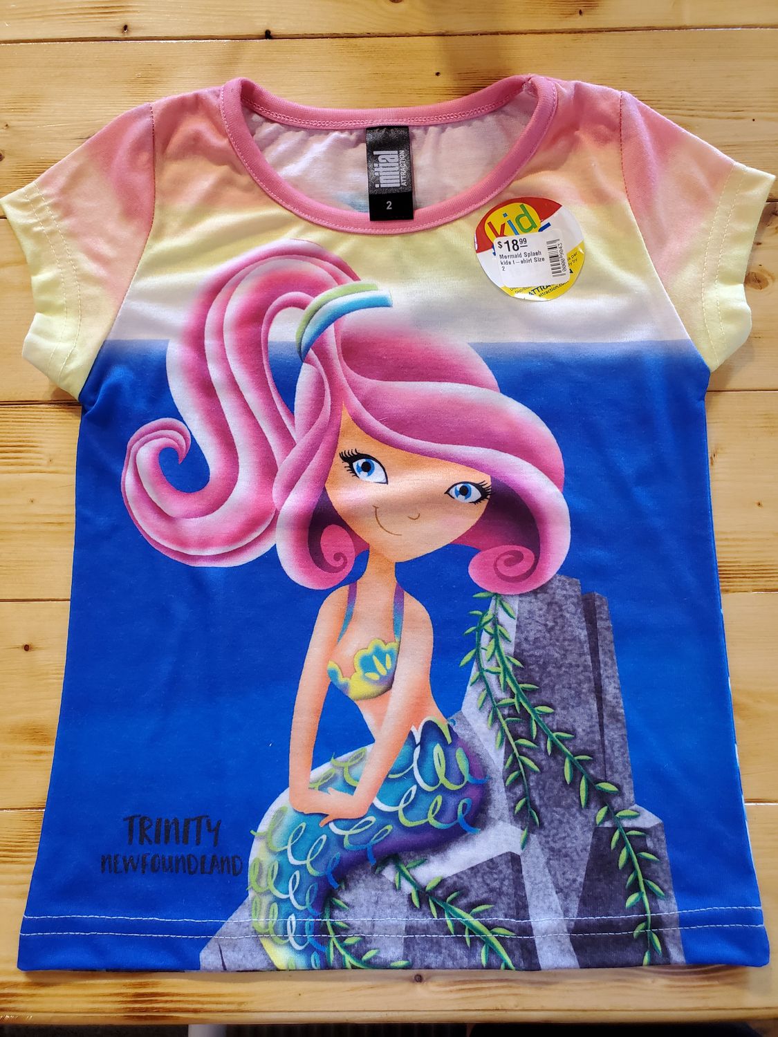 Mermaid Splash kids t-shirt, Size: Size 2