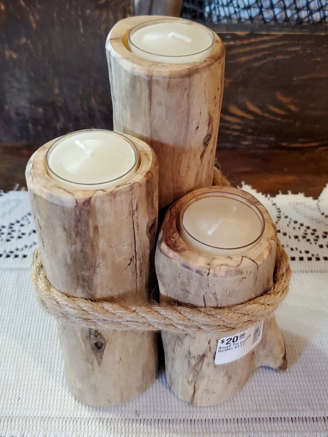 Small Tri Candle Holder #111