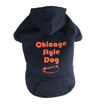 Sophisticated Pup Chicago Style Hot Dog Hoodie