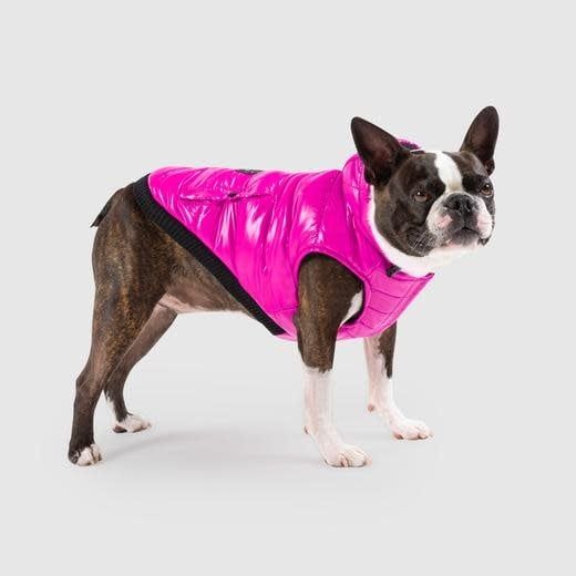 Canada Pooch Pink Shiny Puffer Vest Dog Jacket