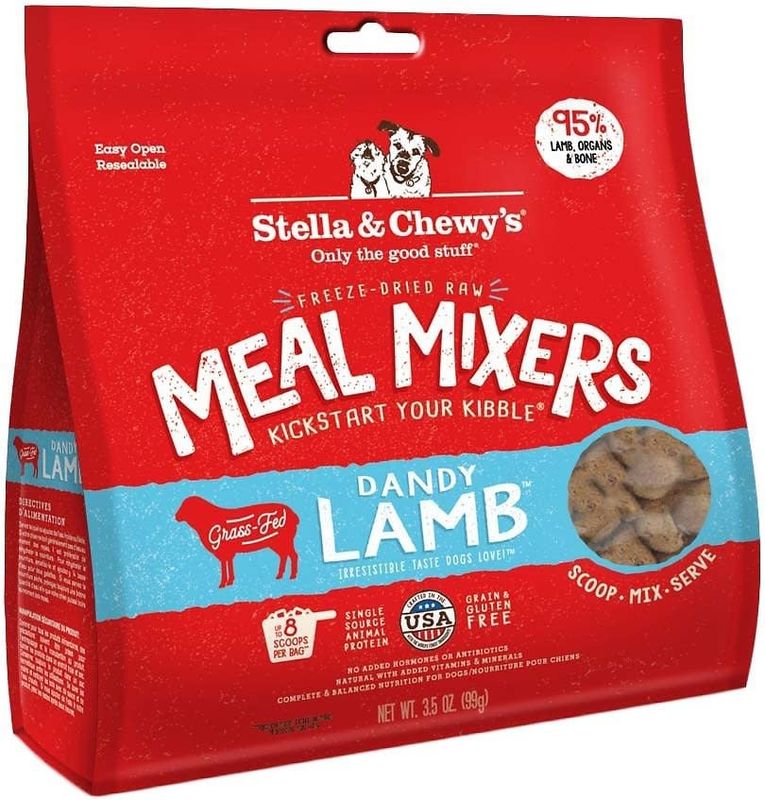 Stella &amp; Chewy's Meal Mixers Dandy Lamb Raw Freeze-Dried Dog Food
