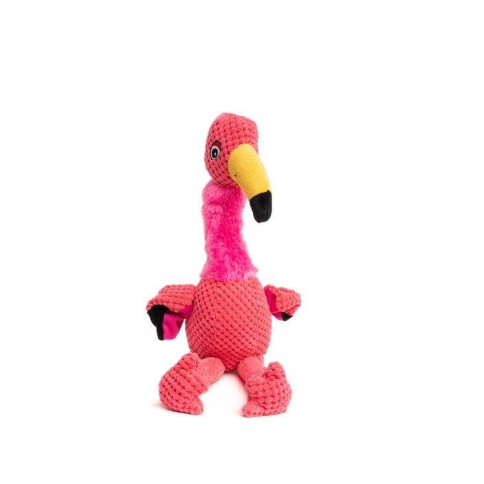 Fabdog Floppy Flamingo Plush Dog Toy