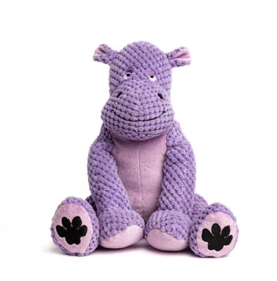 Fabdog Floppy Hippo Plush Dog Toy