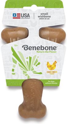 Benebone Chicken Flavor Wishbone Tough Dog Chew Toy