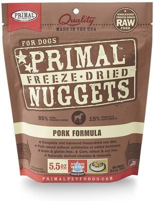 Primal Freeze-Dried Nuggets Grain-Free Pork Formula Dog Food