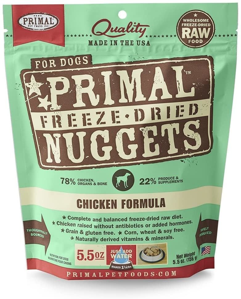 Primal Freeze-Dried Nuggets Grain-Free Chicken Formula Dog Food