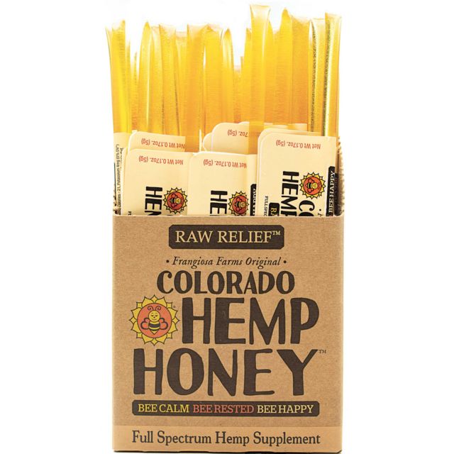 Colorado Hemp Honey Raw Relief Sticks Full Spectrum Hemp Supplement