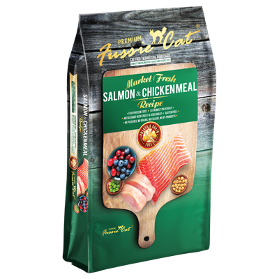 Fussie Cat Market Fresh Grain-Free Salmon &amp; Chicken Meal Recipe Dry Cat Food 2-lb
