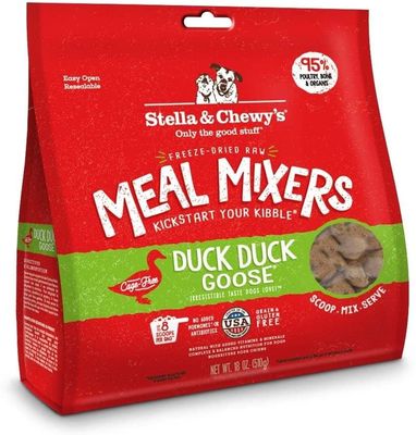 Stella &amp; Chewy&#39;s Meal Mixers Duck Duck Goose Raw Freeze-Dried Dog Food
