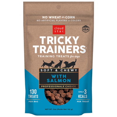 Cloud Star Tricky Trainers Soft &amp; Chewy with Salmon Training Dog Treats 5-oz