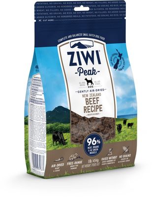 Ziwi Peak Air-Dried Beef Recipe Dog Food 16-oz