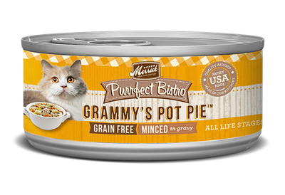 Merrick Purrfect Bistro Minced Grammy&#39;s Pot Pie Canned Wet Cat Food 5.5-oz