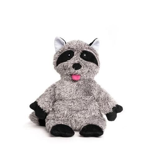 Fabdog Fluffy Raccoon Plush Dog Toy 