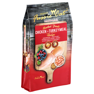 Fussie Cat Market Fresh Grain-Free Chicken &amp; Turkey Meal Recipe Dry Cat Food 2-lb