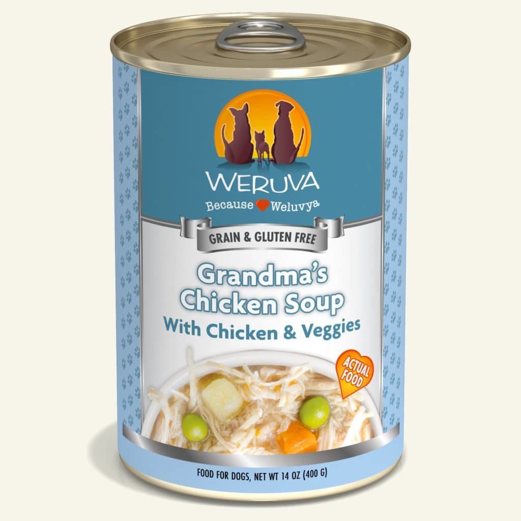 Weruva Grandma&#39;s Chicken Soup Canned Wet Dog Food 14-oz