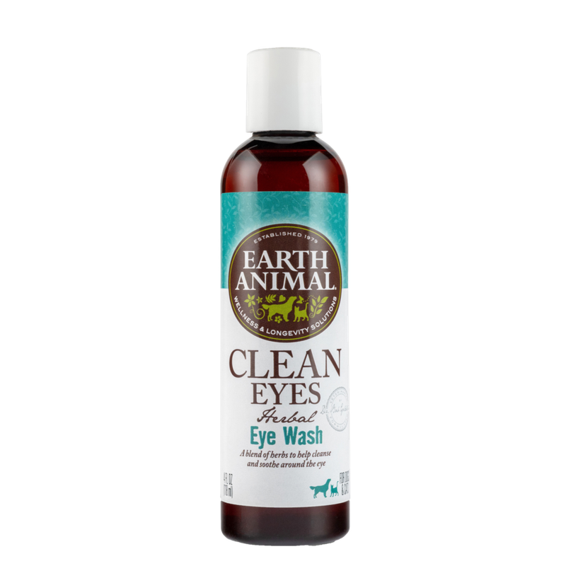 Earth Animal Clean Eyes Herbal Eye Wash for Dogs &amp; Cats 4-oz