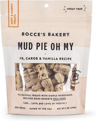 Bocce&#39;s Bakery Mud Pie Oh My Dog Soft &amp; Chewy Treats 6-oz