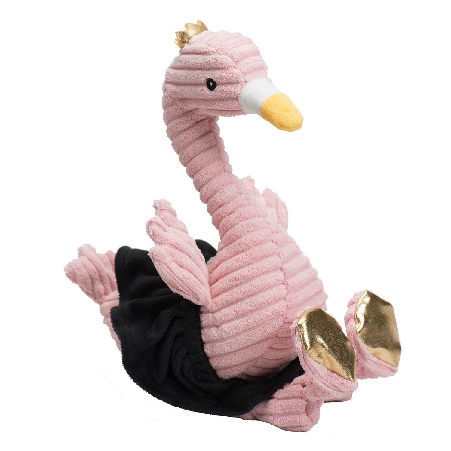HuggleHounds Limited Edition Swanky Swan Knottie Precious Pink Plush Dog Toy Large