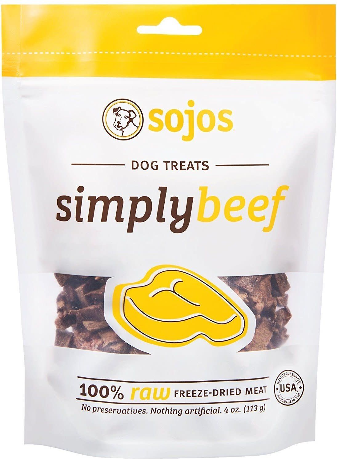 Sojos Simply Beef Freeze-Dried Dog Treats 4-oz